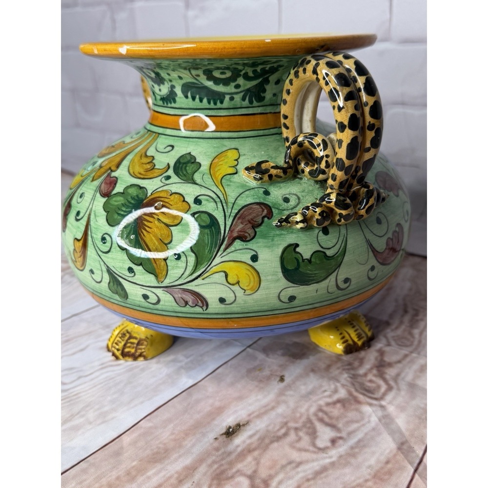 Vintage‎ Italian Majolica Jardiniere / Centerpiece Bowl - Picture 5 of 12